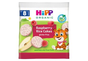 Ekologiški aviečių skonio ryžių paplotėliai HIPP nuo 8 mėn., 30 g