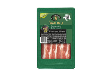 Šaltai rūkyta BAJORŲ šoninė, pjaustyta griežinėliais, I r., 120 g