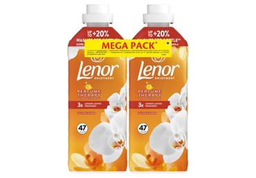 Minkštiklis LENOR Gold Orchid&Vanilla, 2X47 skalb., 2X987ml 