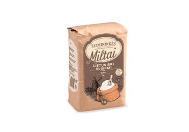 Ruginiai ŠEIMININKĖS miltai, 1 kg Ruginiai ŠEIMININKĖS miltai, 1 kg