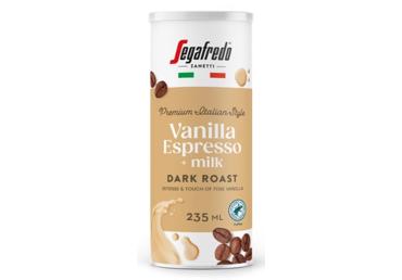 Šaltos kavos gėrimas SEGAFREDO Vanilla Espresso + pienas, 235 ml