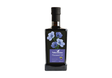 Neraf. šaltai spaustas linų sėmenų aliejus NATURALISIMO (ekologiškas), 500 ml - 2