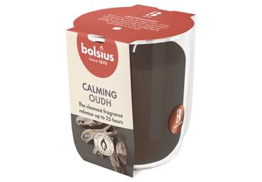 Kvapni žvakė stiklinėje BOLSIUS OUD WOOD, 80/73 mm - 2
