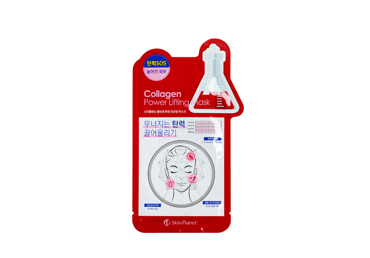 Lakštinė veido kaukė su kalogenu SKIN PLANET Collagen Power Lifting, 26 g