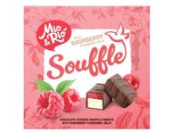 Suflė saldainiai MIO&RIO, aplieti šokoladu, aviečių skonio, 420 g