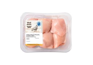 Šviežia viščiukų broilerių šlaunelių mėsa WELL DONE, 500 g