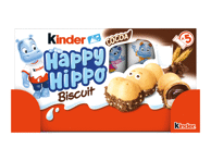 Vafliniai batonėliai su kakavos skonio įdaru KINDER HIPPO, 103.5 g