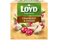 Vaisinė arbata LOYD, spanguolių ir imbierų skonio, 40 g