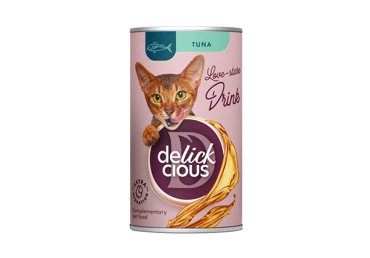 Delickcious™  Gėrimas su tunu. Pašaro papildas suaugusioms katėms, 140 gr