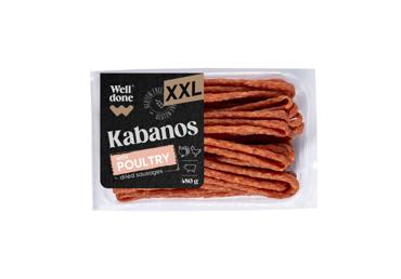 Paukšt. ir kiaul. dešrelės KABANOS WELL DONE, nerūš., 480 g