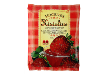 Braškių skonio MOČIUTĖS kisielius, 200 g