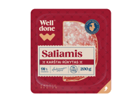 Karštai rūkytas saliamis WELL DONE, a. r., 200 g