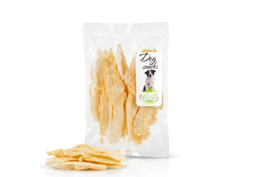 Džiovintos baltos triušių ausys šunims NATURE LIVING, 100 g