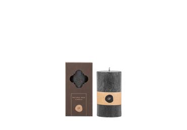 Kvepianti palmių vaško žvakė juoda CANDLE FAMILY, 10 cm