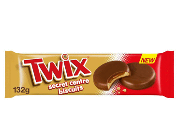 Sausainiai TWIX SECRET CENTRE, 132 g