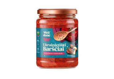 Ukrainietiški barščiai su baravykais ir jautiena WELL DONE, 480 g