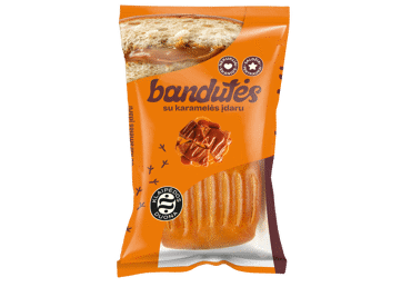 Bandelės su karamelės įdaru, 130 g