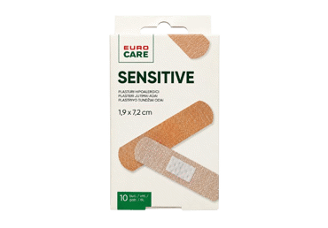 Pleistrų rinkinys EUROCARE SENSITIVE, 10 vnt., 10 vnt.