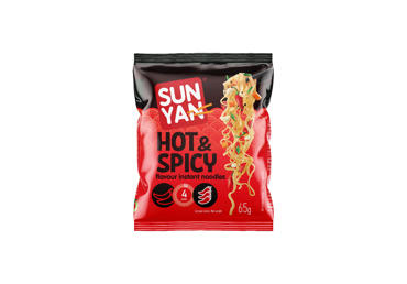 Greitai paruošiami makaronai SUN YAN (aštraus skonio), 65 g