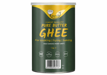 Lydytas sviestas GHEE AMRITA, 99,8 % rieb., 1 kg