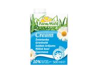 UAT grietinėlė FARM MILK, 10 % rieb., 500 ml