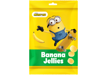 Želė saldainiai MINIONS, bananų skonio, 150 g - 1