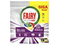 Automatinių indaplovių kapsulės FAIRY Platinum+ Lemon Miracle, 74vnt