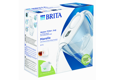 Filtravimo ąsotis BRITA MARELLA, baltas, 2,4 l, 1 vnt.