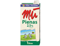 UAT pienas MŪ, 2,5 % rieb., 1 l