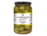 Žaliosios alyvuogės be kauliukų CITRON LA EXPLANADA, 340 g