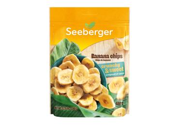Bananų traškučiai SEEBERGER, 150 g