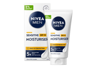 NIVEA MEN SENSITIVE drėkinamasis veido kremas su SPF 15, 75 ml - 3