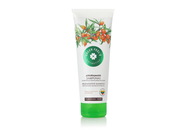 Atkuriamasis plaukų šampūnas GREEN FEEL'S su šaltalankių, 250 ml Atkuriamasis plaukų šampūnas GREEN FEEL'S su šaltalankių, 250 ml