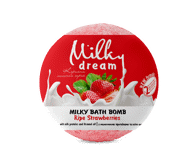 Vonios burbulas MILKY DREAM Milky Prinokusios braškės, 100 g