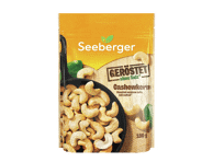 Kepinti anakardžių riešutai SEEBERGER, 150 g
