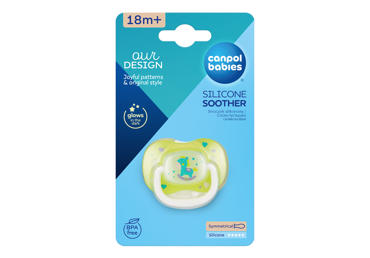Silikoninis simetrinis čiulptukas CANPOL BABIES, 18+ mėn., 1 vnt.