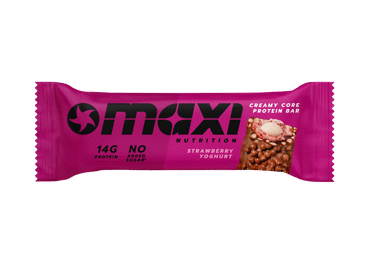 Baltyminis batonėlis MAXINUTRITION su braškinio jogurto įd., 45 g - 1