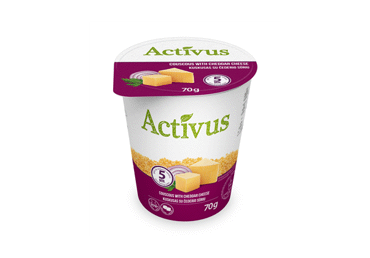 Kuskusas ACTIVUS su čederio sūriu, 70 g Kuskusas ACTIVUS su čederio sūriu, 70 g