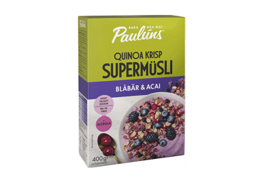 Javainiai PAULUNS su mėlynėmis ir acai uogomis, 400 g Javainiai PAULUNS su mėlynėmis ir acai uogomis, 400 g