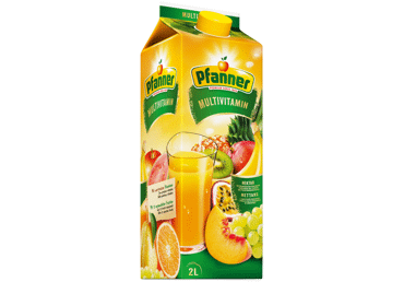 Įvairių vaisių nektaras PFANNER, 2 l