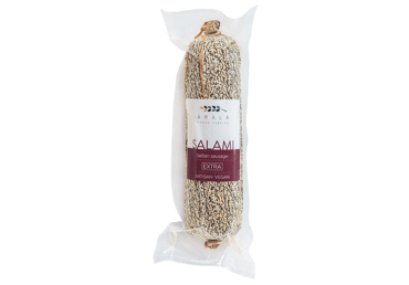 Rūkyta veganiška dešra SALAMI EXTRA AMALA, 250 g