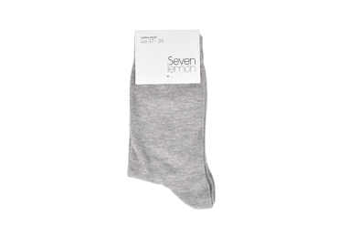 Moter. kojinės SEVEN LEMON, dydis 40-42, šv. pilkos, 1 pora, 1 vnt.
