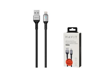 Laidas su A ir C tipo jungtimis HAVIT 6315 LIGHTNING, 1 m, 1 vnt.