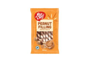 Vafliniai šiaudeliai su riešutų skonio įdaru MIO&RIO, 280 g
