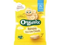 Ekologiški bananų skonio ryžių paplotėliai ORGANIX EKO 7 mėn., 40 g