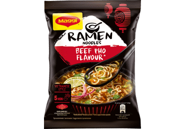 Greitai paruošiami makaronai MAGGI RAMEN BEEF PHO, 90 g