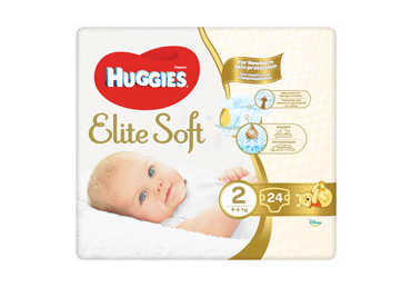 Sauskelnės HUGGIES ELITE SOFT (4-6 kg), 24 vnt. Sauskelnės HUGGIES ELITE SOFT (4-6 kg), 24 vnt.