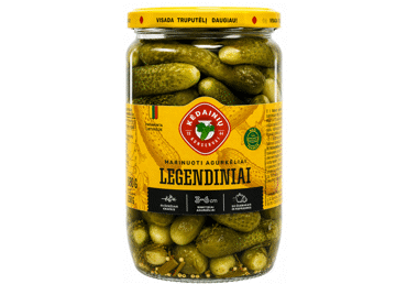 KĖDAINIŲ KONSERVŲ LEGENDINIAI marinuoti agurkėliai, 680 g