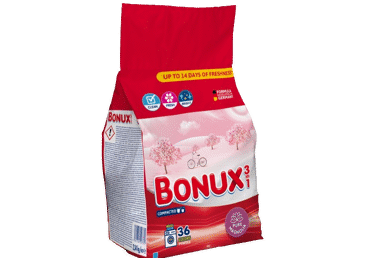 Skalbimo milteliai BONUX MAGNOLIA, 36 skalbimams, 2,34 kg