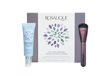 Kremas ROSALIQUE Rinkinys dėžutėje - 3IN1 ANTI-REDNESS ir šepetėlis, 30 ml +, 1 vnt. - 1